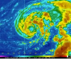 La tormenta está centrada a unos 1.270 kilómetros (790 millas) al oeste-suroeste de las Azores. Foto: Twitter