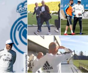 El francés Zinedine Zidane comenzó a trabajar la mañana de este miércoles de cara a la liga este fin de semana. Foto: Real Madrid en Twitter