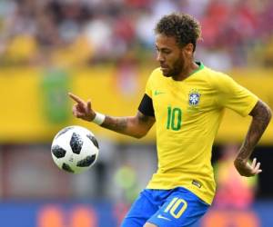Neymar de la selección de Brasil llega con un gran nivel al Mundial de Rusia 2018. Foto: AFP