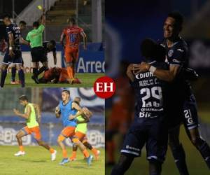 Motagua y Lobos de la UPNFM fueron los equipos encargados de regalar emoción a los fanáticos de la Liga Nacional tras el parón provocado por la pandemia del covid-19. EL HERALDO ingresó al Estadio Nacional y captó imágenes de todo lo que no se vio del intenso duelo. Fotos Estalin Irías| EL HERALDO