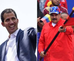 Juan Guaidó y Nicolás Maduro, dos presidentes de un país sumido en la crisis. (Fotos: AFP)