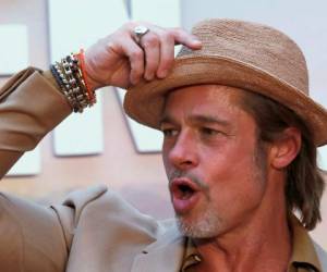 Brad Pitt en la alfombra roja de la película 'Once Upon a Time... In Hollywood' en la Ciudad de México el 12 de agosto de 2019. La cinta se estrena el 23 de agosto en México.