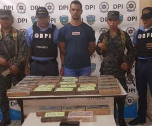 El dominicano fue detenido por tráfico de drogas en Choluteca, al sur de Honduras. Foto: EL HERALDO.