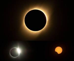 Decenas de miles de turistas observaron el eclipse total de Sol que este martes sumergió en completa oscuridad una franja de 150 kilómetros del norte de Chile y el centro norte de Argentina, antes de perderse en el Atlántico. Fotos: AFP.