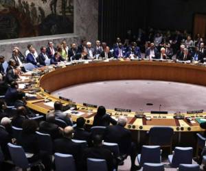 El Consejo de Seguridad de las Naciones Unidas se reunió este sábado para analizar el ataque de Estados Unidos a Siria. Foto AP