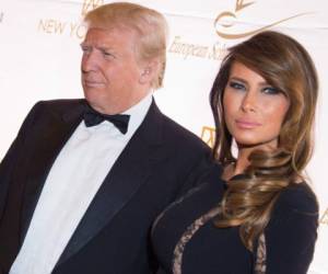 Melania junto a su esposa el magnate y ahora político Donal Trump.