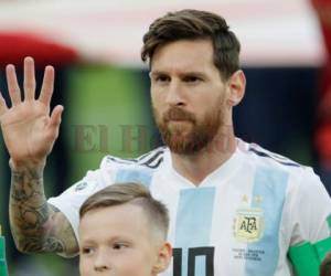 Messi durante el partido de Argentina ante Nigeria por el Mundial de Rusia 2018.