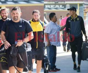 Martín García y su cuerpo técnico viajaron motivados rumbo a la capital dónde por la tarde estarán haciendo el reconocimiento de cancha. Foto: EL HERALDO