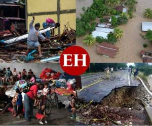 Los países centroamericanos hacían este jueves un recuento de la devastación que provocó el paso del ciclón Iota, el segundo en golpear la región este mes y a medida pasan los minutos las cifras de muertes y daños van en aumento. Fotos: AFP/AP