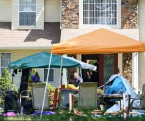 La escena después del tiroteo en una fiesta en una vivienda en Fairfield Township, Nueva Jersey. Foto:AP