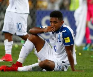 Anthony Lozano después de la derrota contra Australia. Foto: AFP