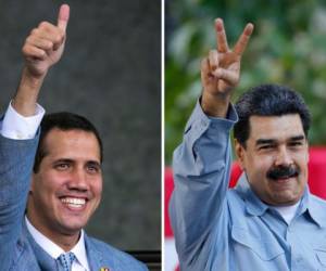 Juan Guaidó y Nicolás Maduro, 'los dos presidentes' que están en Venezuela.