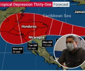 Gonzáles advirtió que según los pronósticos, Iota estaría convirtiéndose en huracán el domingo, cuando se ubique a menos de 100 kilómetros de La Mosquitia hondureña.