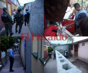 El cadáver de una mujer fue encontrado dentro de un congelador en el solar de esta vivienda, ubicada en la colonia El Sitio de Tegucigalpa, Honduras. (Fotos: Emilio Flores / EL HERALDO)