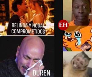 La noticia del compromiso de Belinda y Christian Nodal encendió las redes sociales este miércoles y generó una gran cantidad de memes que los internautas no duraron en compartir. A continuación te dejamos los memes más populares que circulan en la red tras el anuncio de la boda de la pareja mexicana. Foto: Redes sociales