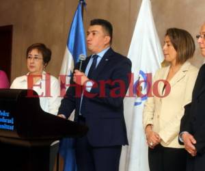 Rolando Argueta, presidente de la Corte Suprema de Justicia y titular de la Junta Proponente para la elección del fical general de Honduras. Foto: David Romero/ EL HERALDO