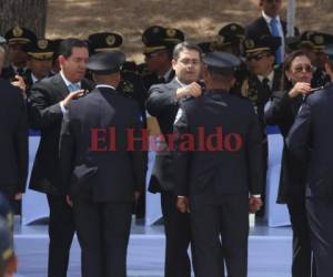 El mandatario estuvo presente en la ceremonia. Foto: Alex Pérez/EL HERALDO