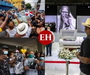 Cientos de dominicanos salieron a las calles a despedir al astro del merengue Johnny Ventura. Así se desarrollaron los actos fúnebres. Fotos: AFP/AP