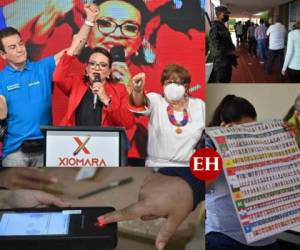 Xiomara Castro rompió con varios hitos en la historia política de Honduras, además de convertirse en la primera presidenta electa de Honduras, es la candidata más votada con más de 1.4 millones de sufragios a favor y la primera mandataria de izquierda que asume el poder. Así avanzan los resultados tras el proceso electoral. Fotos: AFP/EL HERALDO.