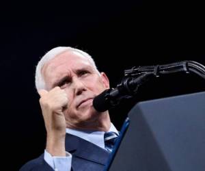 El vicepresidente estadounidense, Mike Pence, quiso seguir la línea de Donald Trump. Foto: Agencia AFP