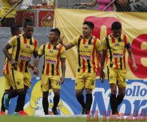 Real España ganó 2-0 en el juego de vuelta del repechaje ante el Juticalpa en el estadio Morazán de San Pedro Sula. (Foto: Delmer Martínez / Grupo Opsa)