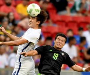 Los jugadores de México no pudieron superar a Corea del Sur en el partido.