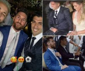 Messi, Suárez y Neymar se volvieron a reunir el jueves en Uruguay, cuando el delantero charrúa renovó votos matrimoniales con su esposa de hace diez años e invitó a sus grandes amigos a la boda. ¡Mira las exclusivas imágenes!