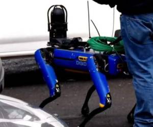El perro robot ha sido desarrollado para ayudar al equipo de policías en sus patrullajes y misiones. FOTO CORTESÍA: New York Post