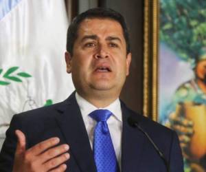 El presidente de Honduras Juan Orlando Hernández.