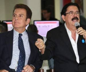 Salvador Nasralla y Manuel Zelaya se han sentado a dialogar anteriormente con el fin de llegar a acuerdos políticos. Foto: Archivo