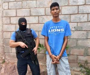 Kevin Reyes alias 'La Garza' fue detenido en la colonia Los Pinos de la capital de Honduras. (Foto: @MP_Honduras)