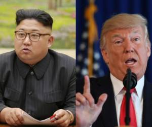 En su primer discurso ante la Asamblea General de la ONU, Donald Trump lanzó una advertencia a Corea del Norte. Por su parte Kim así ha respondido. Fotos: AP/AFP.