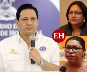 Gabriel Rubí, exdirector de Copeco; Roxana Araujo, exvocera en la emergencia del Covid-19; y Lourdes Estrada, exdirectora de la Región Metropolitana de San Pedro Sula. Foto: EL HERALDO.