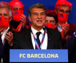 El presidente del Barcelona, Joan Laporta. Foto: AP