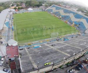 La directiva del Honduras Progreso decidirá la tarde este lunes si se quedan en el Micheletti o se van al Morazán en el juego de ida de gran final ante Motagua (Foto: EL HERALDO)