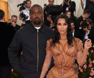 Kanye West y Kim Kardashian en la Gala Met 2019.
