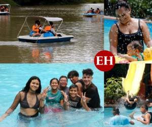 El Parque Aurora en el valle de Zambrano, el balneario Pequeño Paraíso y Villamark Park son algunos de los destinos preferidos por los hondureños para pasar el feriado en la zona central del país. Fotos: David Romero/EL HERALDO.