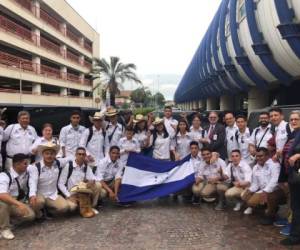 Banda Juvenil 504 durante su bienvenida en Italia.