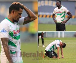 Dolor, caras largas, pesar y hasta lágrimas, así fue la reacción de los jugadores de Juticalpa tras caer 2-3 ante Motagua en su propia casa, resultado que los deja esperando un milagro para permanecer en la Primera División del fútbol hondureño. (Fotos: Ronal Aceituno / EL HERALDO)