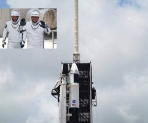 Dos astronautas de la Nasa, Robert Behnken y Douglas Hurley, harán el viaje en la nave de SpaceX llamada Crew Dragon. Foto AFP