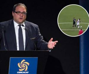 'Es posible la vuelta sea en la casa del club, ya sea de Honduras, México o Estados Unidos. Pero si por la pandemia se necesita cambiar a un torneo como UEFA, MLS o NBA (en una sola sede), lo decidiremos', fue parte de lo dicho por Montagliani. Foto: Conmebol.