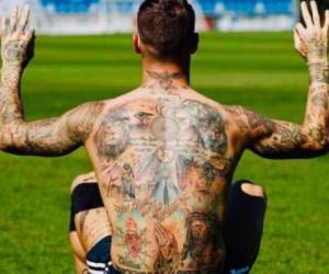 El defensa del Real Madrid es uno de los futbolistas con mayor cantidad de tatuajes en su cuerpo. (Foto: Instagram)
