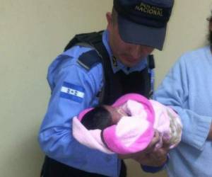 La pequeña fue recuperada por agentes de la Policía Nacional de Honduras.