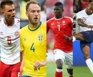 Jonas Knudsen, Andreas Granqvist, Breel Embolo y Fabian Delph han tenido que decidir entre la familia o el Mundial Rusia 2018. (AFP Fotos)