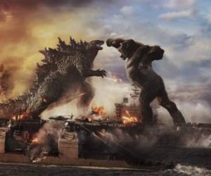 'Godzilla vs. Kong', es una de pocas películas de gran presupuesto que se están proyectando en cines. Foto: AP