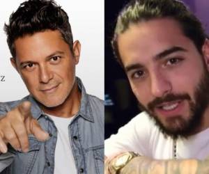 Alejandro Sanz le pidió a Maluma que no se burlara de su amigo. Fotos: Instagram