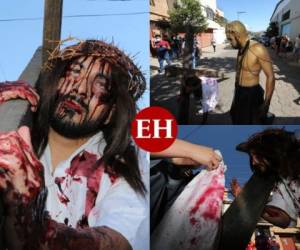 La escenificación del Vía Crucis de Cristo fue impresionante este Viernes Santo en la capital. A pesar de las restricciones por el covid-19, los fieles retrataron el llanto, dolor y conmoción sufridas por el Hijo del Redentor. Estas son las imágenes captadas por el lente de EL HERALDO. Fotos Johny Magallanes| David Romero