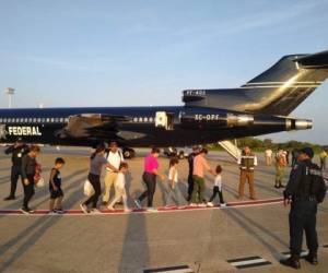 La cantidad de deportaciones de hondureños desde el extranjero superó cualquier registro existente. Foto INM|Twitter