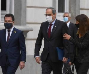 El Tribunal Supremo de España considerará un recurso del presidente separatista catalán Quim Torra contra una condena por desobediencia que lo inhabilitó para ocupar un cargo público durante 18 meses. Foto: Agencia AFP.