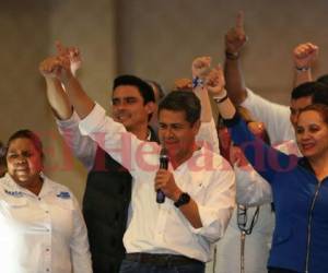 Juan Orlando Hernández, presidente de Honduras y candidato del Partido Nacional de Honduras.